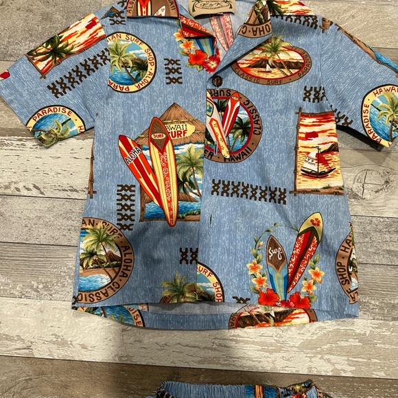 Made in Hawaii Fashion E & K Boys SurfBoard Shorts Set Size 2. - Picture 4 of 7